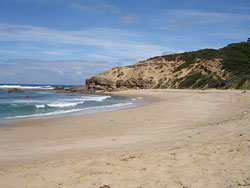 Ocean side of peninsula